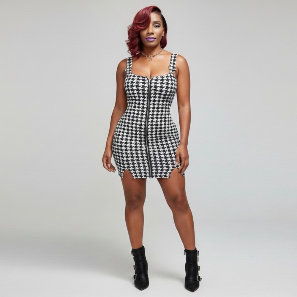 EUC- Black/White Dress